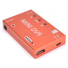 Mini FPV DVR Module NTSC/PAL Switchable Built-in Battery Video Audio Recorder for RC Drone - Black