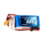 Paquete De Batería Lipo Gens Ace 800mAh 2S 7.4V 40C Con Enchufe JST-SYP